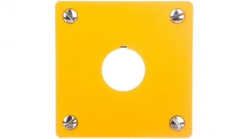 Płyta czołowa do montażu podtynkowego 1-otwór (żółta) 22mm M22-EY1 216542