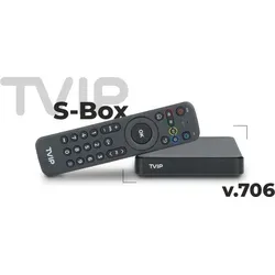 TVIP S-Box v.706 4K UHD Android 11 IP-Receiver - Media Player mit 4K HDR Auflösung und Dual-WiFi für ein unvergleichliches Fernseherlebnis. Genießen Sie IPTV in bestechender Bildqualität und profitieren Sie von vielseitigen Anschlussmöglichkeiten.