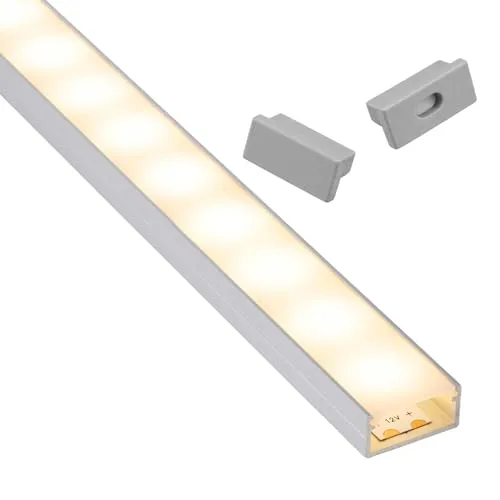 SO-TECH® LED-Stripe-Profil PH1 für Philips Hue - LED-Stripes-Profil PH1 für breite LED-Stripes bis 16 mm, bietet hervorragende Wärmeableitung und verlängert die Lebensdauer. Ideal für Wohn- und Ausstellungsräume, inkl. opaler Abdeckung und Endkappenset.