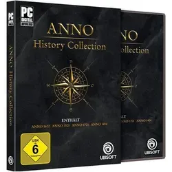 Anno History Collection (PC) – 4 Klassiker in HD mit Erweiterungen - Erlebe die Anno-Geschichte in einer Sammlung von vier gefeierten Aufbau-Simulations-Klassikern. Optimiert für moderne Systeme und mit 4K-Auflösung - ideal für Strategie-Fans!