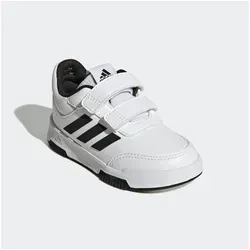 Adidas Unisex Baby Tensaur Hook and Loop Schuhe - Bequeme Klettverschluss-Schuhe für Babys in Cloud White/Black. Robuste Gummiaußensohle für sicheren Halt und ideal für den täglichen Gebrauch.
