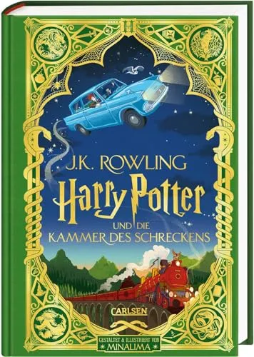 Harry Potter und die Kammer des Schreckens - MinaLima Ausgabe - Bücher: Illustriertes Bilderbuch, gebundene Ausgabe mit 400 Seiten, perfekt für Fans von J.K. Rowling und Fantasy-Abenteuern.
