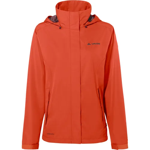 VAUDE Damen Funktionsjacke Escape Light - Wasser- und winddichte Wanderjacke für Damen, atmungsaktiv und mit verstaubarer Kapuze - ideal für Outdoor-Aktivitäten. Nachhaltig produziert mit VAUDE Green Shape-Label.
