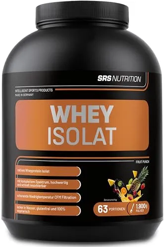 SRS Muscle Whey Isolat XXL, 1.900 g, Fruit Punch - Hochwertiges Protein - SRS Muscle Whey Isolat XXL in Fruit Punch, 1.900 g. Ideal für den täglichen Proteinbedarf mit hochwertiger Proteinstruktur und natürlichen Aminosäuren. Perfekt für Fitness-Enthusiasten.