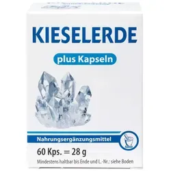 Kieselerde Plus Kapseln - Nahrungsergänzungsmittel für gesundes Bindegewebe, schöne Haare und Nägel. Enthält natürliche Kieselerde, Biotin, Calcium und Vitamin D3 für optimale Vitalität.