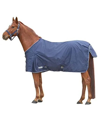 WALDHAUSEN Regendecke mit Kreuzbegurtung 145 cm - Reit- & Pferdebedarf, wasserdicht und atmungsaktiv mit strapazierfähigem 600 Denier Polyester, idealer Schutz vor Regen und Kälte für Ihr Pferd.