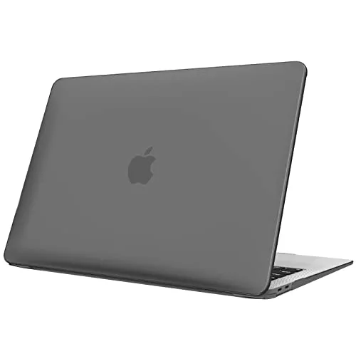Fintie Hülle kompatibel mit MacBook Air 13 (2018-2020 Version) A2337(M1)/A2179/A1932, Ultradünne Hartschale Schutzhülle Snap Case, Grau(Matt)