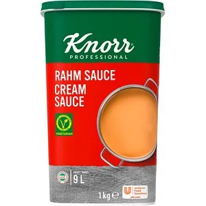 Knorr Rahm Sauce 1,0 kg - Vielseitige Rahmsoße für jeden Geschmack, einfach zuzubereiten und ideal für große Anlässe – ergibt 9 Liter köstliche Sauce für Fleisch- und Pasta-Gerichte.