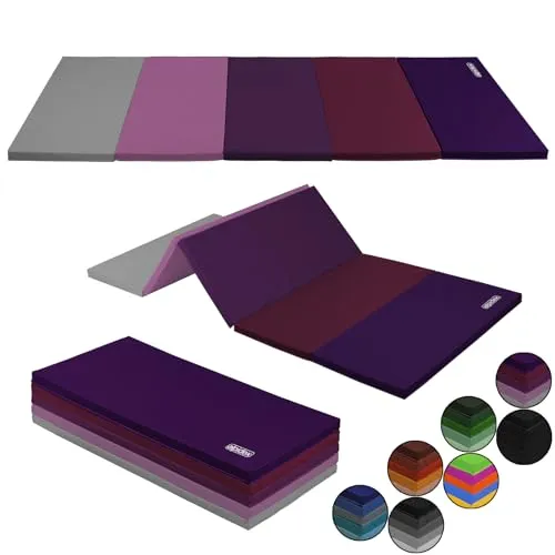 ALPIDEX Klappbare Turnmatte 185 x 78 x 3,2 cm für Sport und Gymnastik - Die ALPIDEX Turnmatte ist perfekt für Aktivitäten zu Hause oder unterwegs. Mit ihrer vierfachen Klappfunktion und dem leichten Design ist sie ideal für Kinder und Erwachsene. Der hochwertige Schaumkern sorgt für optimale Dämpfung.