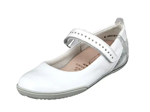 Däumling Agata - Amanda, Mädchen Geschlossene Ballerinas in Weiß, 31 EU - Elegante geschlossene Ballerinas für Mädchen, ideal für festliche Anlässe. Hoher Tragekomfort und stilvolles Design machen sie zum perfekten Begleiter.