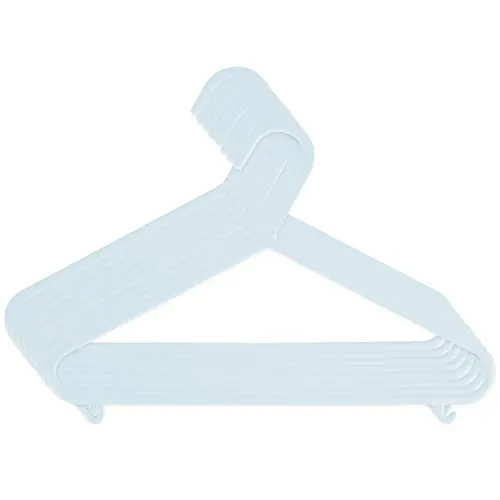 Bieco Kleiderbügel Kinder 8 Stück Eisblau | Länge ca. 30cm | Baby Kleiderbügel | Baby Organizer für Kleiderschrank | Kleiderbügel Baby | Baby Kleiderbügel | Kleiderbügel | Kleiderbügel Clothes