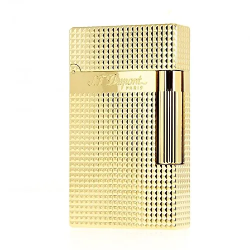 S.T. Dupont 016284 Feuerzeug Linie 2 Carrée Gold - Elegantes Design - Luxuriöses Feuerzeug aus der Linie 2 Carrée in edlem Gold, perfekt für stilbewusste Raucher und Sammler.