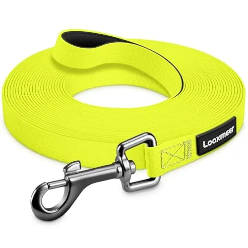 Wasserdichte Biothane Schleppleine für Hunde, 3m-30m mit robustem Karabiner - Hochfeste, wasserfeste Schleppleine für Hunde in mehreren Längen. Ideal für Outdoor-Aktivitäten, leicht zu reinigen und mit rutschfestem Griff für mehr Komfort.