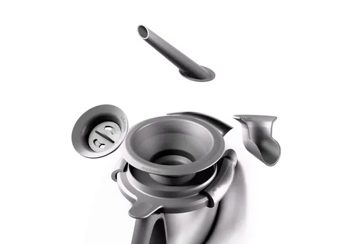 Wundermix Dampfgaraufsatz Trichtix® 4er Set für Thermomix, Zubehör für TM6, TM5, TM31, Multifunktionstrichter mit Eiertrenner, Dampfumleiter & Gewürzrutsche