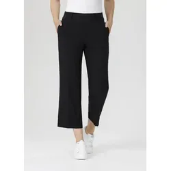 Stehmann Culotte FENJA - Elegante Stoffhose in Schwarz - Stoffhosen mit elastischem Bund und geradem Bein für optimalen Tragekomfort. Ideal für einen lässigen Look im Alltag.