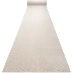 Läufer Sisal Sion Melange Flach Gewebt Creme 100x440 cm - Dünner Sisal-Teppich in Creme, perfekt für stilvolle Wohnräume. Robuste Verarbeitung sorgt für Langlebigkeit und einfache Pflege. Ideal für ein gemütliches Zuhause!