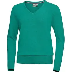 Jacques Britt Damen Pullover V-Ausschnitt, weicher Feinstrick aus Baumwolle, Mintgrün, Gr. L - WEICHER FEINSTRICKPULLOVER: Aus 100% Baumwolle, ideal für kühle Tage. ELEGANTER V-AUSSCHNITT: Figurfreundliche Passform mit elastischen Bündchen für optimalen Sitz. VIELSEITIG: Perfekt kombinierbar für Alltag und besondere Anlässe.