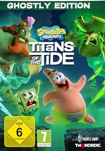 Spongebob Schwammkopf: Giganten der Gezeiten Ghostly Edition - PC - Erlebe die Ghostly Edition mit exklusivem Steelbook, 5 Lentikular-Karten und einem besonderen Schlüsselanhänger. Tauche ein in eine neue, geisterhafte Geschichte mit deinen Lieblingscharakteren und kämpfe gegen legendäre Bosse!