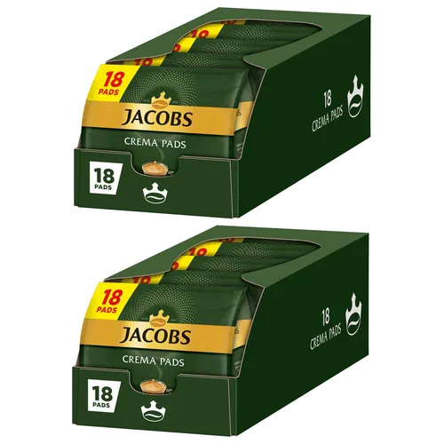 JACOBS Crema Classic Kaffeepads 180 Stück - Genießen Sie perfekten Kaffeegenuss mit den Jacobs Crema Pads. Die samtig-weiche Crema sorgt für ein besonderes Geschmackserlebnis. Kompatibel mit allen Senseo Maschinen.
