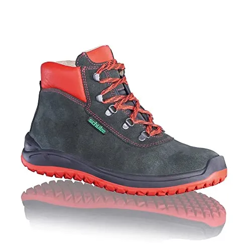Dachdeckerschuh PROFI S3 4343 - 41 - schwarz/rot - Arbeits- & Schutzkleidung mit rutschfester Sohle und verstärktem Zehenschutz, ideal für Dachdecker und Handwerker.