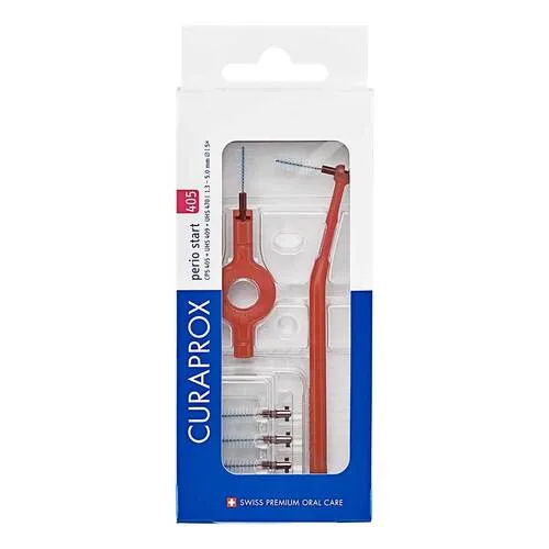 Curaprox Interdental Set Cps 405 rot 5 St Bürstchen + 2 Halter Zahnbürste 1 P