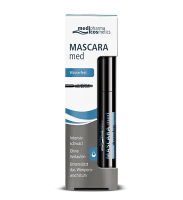 MASCARA med wasserfest 5 ml - Wassertropfenresistente Wimperntusche - Sonstige, wasserfest für langanhaltenden Halt und perfekt definierte Wimpern, ideal für jeden Anlass.