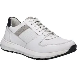 Josef Seibel Herren Low Sneaker CAMERON 10 in Weiß – Größe 46 - Stylischer Herren Sneaker CAMERON 10 aus hochwertigem Glattleder, bietet individuellen Halt durch Schnürung. Ideal für Freizeitlooks, kombiniert Komfort mit modischem Design.