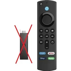 Ersatz Amazon Alexa Fernbedienung für Fire TV Stick 4K - Schwarz - Media Player - Kompatibel mit mehreren Fire TV Modellen, ideal für den einfachen Zugriff auf Ihre Lieblingsinhalte.