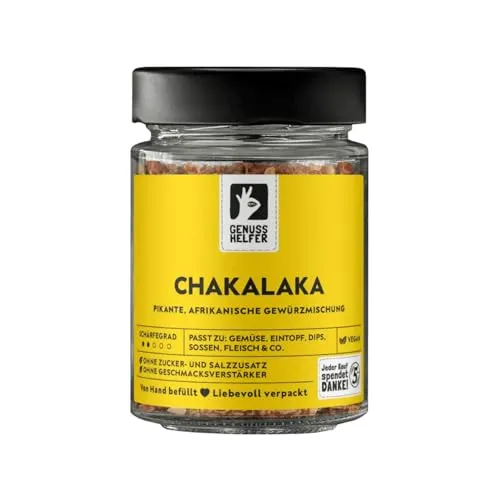 Bremer Gewürzhandel Chakalaka Gewürz, afrikanische Gewürzmischung, scharfer Dip zum selber machen, 100g im Glas