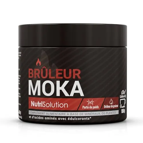 Moka Brenner von Nutrisolution - Premium-Slimming-Kaffee - Fettverbrenner mit 100% natürlichen, veganen Inhaltsstoffen, die den Stoffwechsel anregen und beim Gewichtsverlust unterstützen. Ideal für die morgendliche Kaffee-Routine.
