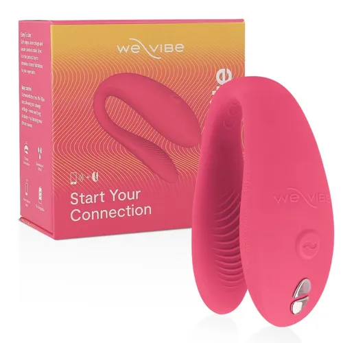 WE-VIBE Sync Lite Paar-Vibrator pink 7,5 cm - Sexspielzeug für Paare, bietet innovative App-Steuerung und zahlreiche Vibrationsmodi für gemeinsame Genussmomente.