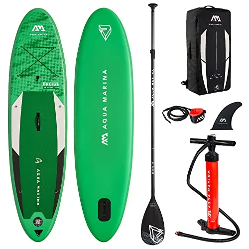 Aqua Marina Breeze SUP-Komplett-Set 9'10 - Perfekt für Anfänger - Boards - Stabilität und Benutzerfreundlichkeit, ideal für entspannte Touren auf dem Wasser.