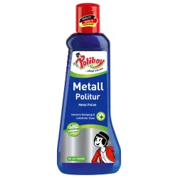 POLIBOY Brandt & Walther GmbH POLIBOY Metall Politur, Reinigung und Pflege für alles aus Messing, Kupfer und Chrom, 200 ml - Flasche 8520001