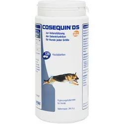 Cosequin DS 120 Kautabletten für Hunde - Tiergesundheit: Unterstützt Gelenkfunktion mit Glucosamin und Chondroitinsulfat für gesunde Beweglichkeit und weniger Schmerzen.