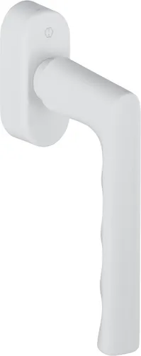 HOPPE® DK-Fenstergriff Hamburg 0700/UD9020 - Fenstersicherung für nach innen öffnende Fenster, mit SecuForte® Technik für selbsttätige Verriegelung und ovaler Rosette, ideal für Sicherheit und Design.