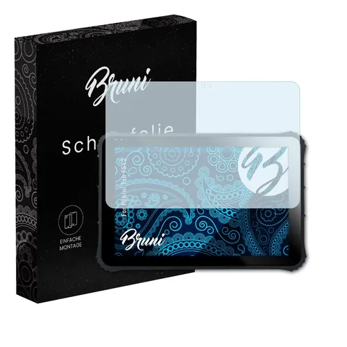 Bruni 2x Folie für Pokini Tab FS12 Schutzfolie Displayschutzfolie