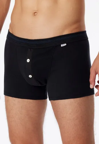 Schiesser Boxershorts Revival Karl-Heinz schwarz für Herren - Bequeme Boxershorts aus 100% Baumwolle in stilvollem Schwarz, ideal für den täglichen Gebrauch und vielseitige Aktivitäten.