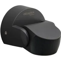 Oktaplex Bewegungsmelder IP65 schwenkbar 180° - Vielseitiger Bewegungsmelder für Wand- und Deckenmontage, IP65 wetterfest. Mit 180° schwenkbarem Sensor und Unterkriechschutz für zuverlässige Bewegungserfassung bis 10m. Einstellbare Dämmerungsschwelle und Schaltzeit für individuelle Nutzung.