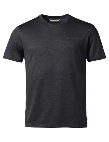 VAUDE Essential T-Shirt für Herren in Schwarz, Größe XL – Schnelltrocknendes Outdoor Shirt - T-Shirts für Herren, atmungsaktiv und pflegeleicht, ideal für Fahrradreisen und Wandern – bleibt in Top-Zustand nach vielen Waschgängen.