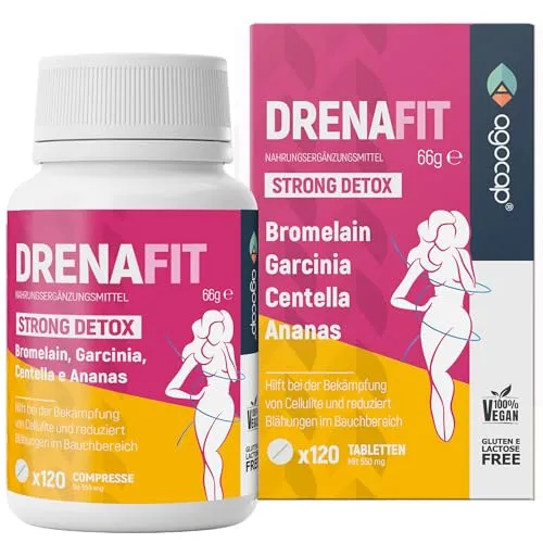 Stoffwechsel Beschleunigen Abnehmen - Agocap mit Bromelain und Garcinia Cambogia - Pflanzliches Ergänzungsmittel zur Unterstützung der Fettverbrennung und Detox. 120 Tabletten mit einer kraftvollen Kombination aus Bromelain, Centella Asiatica und Fenchel für leichtere Beine und Cellulite-Reduktion.