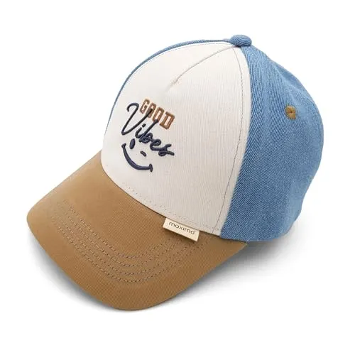 maximo Kids Boy-Cap Good Vibes snap-Back Verschluß Denim-Optik