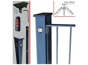 Fa-Bausysteme Doppelstabzaun Anthrazit 6-5-6 Leiste 1430 mm 15 m - Robuster Doppelstabzaun in Anthrazit, ideal für sichere Einfriedungen in Industrie und Privatbereich. Bietet 100% Schutz und klassische Eleganz.
