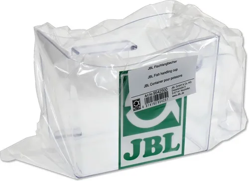 JBL Fischfangbecher für Aquarien – Ideal für Zierfische - Transparenter Fischfangbecher für alle Wasserarten, perfekt für eine schonende Handhabung von Zierfischen in Ihrem Aquarium.