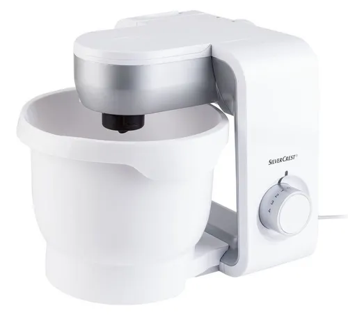 SILVERCREST® KITCHEN TOOLS Küchenmaschine SKM 550 - Multifunktionale Küchenhilfe - Küchenmaschinen mit 550 W Leistung, ideal zum Mixen, Kneten und Raspeln. Inklusive abnehmbarer Rührschüssel und vielseitigem Zubehör für kreative Kochideen.