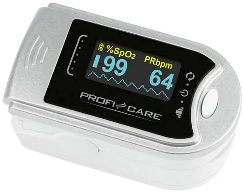 Profi-Care PC-PO 3104 Blutsauerstoff-Messgerät - Medizinischer Bedarf – 3in1 Pulsoxymeter für präzise Messung von SpO2, Herzfrequenz und Perfusionsindex, ideal für Sport, Reisen und medizinische Anwendungen.