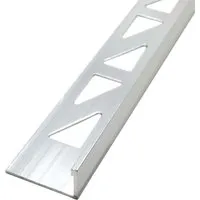 Dalsys Fliesenschiene Aluminium 2,5m x 8mm Winkelprofil Silber