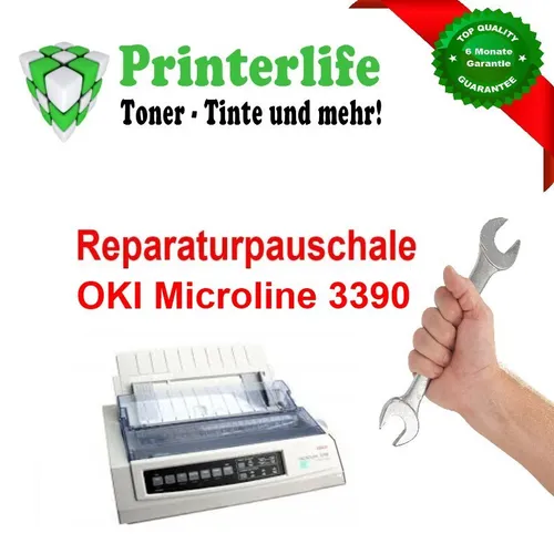 OKI Microline ML3390 eco Nadeldrucker 1308401 - Robuster Nadeldrucker für hohe Druckvolumen, ideal für Formulare und Rechnungen in Unternehmen.