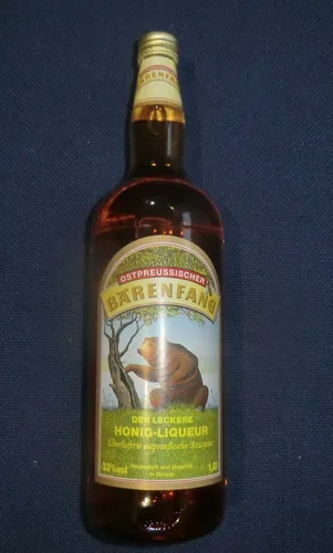 Bärenfang Ostpreussischer Honig Liqueur (1 x 1 l) - Likör aus hochwertigem Honig, hergestellt mit natürlichen Zutaten und monatelang gelagert für ein unvergleichliches Aroma.