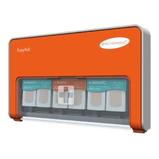 Gramm Medical EasyAid-Pflasterspender Standard I - Pflasterspender für saubere Entnahme, mit Reminder für Nachbestellungen und Diebstahlsicherung. Ideal für anspruchsvolle Umgebungen.