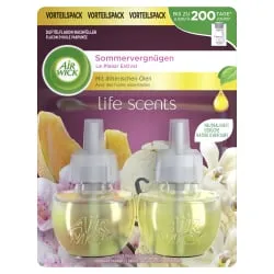 Reckitt Benckiser Deutschland GmbH AIR WICK Life Scents Duftölflakon Duo-Pack Nachfüller, 2 x 19 ml, Original Nachfüller für das Air Wick Duftölflakon-Gerät, Sommervergnügen 3076974